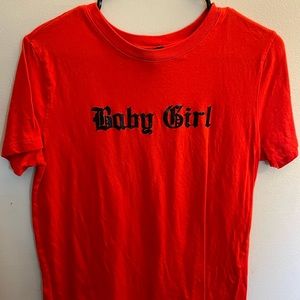 Womens tshirt, red, size L